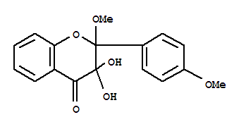 4H-1-Benzopyran-4-one,2,3-dihydro-3,3-dihydroxy-2-methoxy-2-(4-methoxyphenyl)- cas  1603-44-7