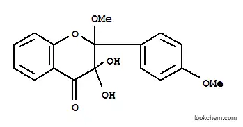 Molecular Structure of 1603-44-7 (3,3-dihydroxy-2-methoxy-2-(4-methoxyphenyl)-2,3-dihydro-4H-chromen-4-one)