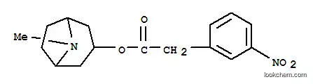 Molecular Structure of 16048-42-3 (8-methyl-8-azabicyclo[3.2.1]oct-3-yl (3-nitrophenyl)acetate hydrochloride (1:1))