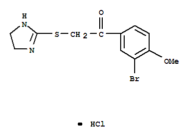 3'-BROMO-2-(2-IMIDAZOLIN-2-YLTHIO)-4'-METHOXYACETOPHENONE HCL