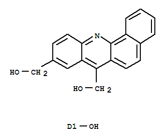 Molecular Structure of 160569-36-8 (Benz[c]acridine-7,9-dimethanol,hydroxy- (9CI))