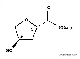 Molecular Structure of 160637-25-2 (2-Furancarboxamide,tetrahydro-4-hydroxy-N,N-dimethyl-,(2S-trans)-(9CI))