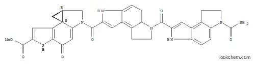 Molecular Structure of 160637-26-3 (Cyclopropa[c]pyrrolo[3,2-e]indole-6-carboxylicacid,2-[[6-[[6-(aminocarbonyl)-3,6,7,8-tetrahydrobenzo[1,2-b:4,3-b']dipyrrol-2-yl]carbonyl]-3,6,7,8-tetrahydrobenzo[1,2-b:4,3-b']dipyrrol-2-yl]carbonyl]-1,2,4,5,8,8a-hexahydro-4-oxo-,methyl ester, (7bS,8aR)- (9CI))