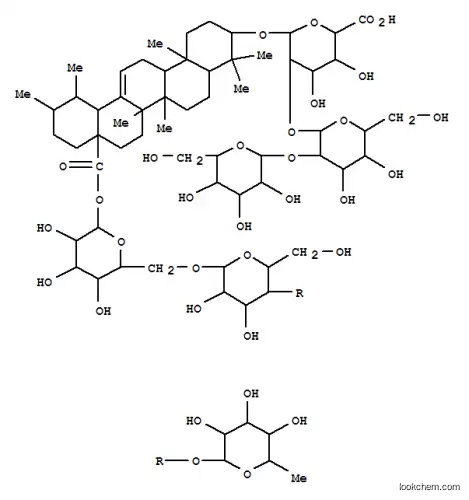 b-D-Glucopyranosiduronic acid, (3b)-28-[(O-6-deoxy-a-L-mannopyranosyl-(1®4)-O-b-D-glucopyranosyl-(1®6)-b-D-glucopyranosyl)oxy]-28-oxours-12-en-3-yl O-b-D-glucopyranosyl-(1®2)-O-b-D-galactopyranosyl-(1®2)- (9CI)