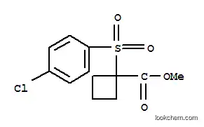 Molecular Structure of 160790-09-0 (methyl 1-[(4-chlorophenyl)sulfonyl]cyclobutanecarboxylate)