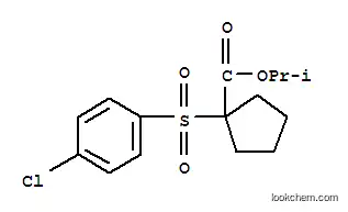 Molecular Structure of 160790-10-3 (propan-2-yl 1-[(4-chlorophenyl)sulfonyl]cyclopentanecarboxylate)