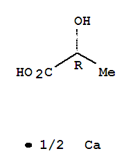 Propanoic acid,2-hydroxy-, calcium salt (2:1), (2R)-