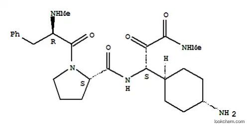 Molecular Structure of 161366-58-1 (b-Alaninamide,N-methyl-D-phenylalanyl-L-prolyl-3-(trans-4-aminocyclohexyl)-N-methyl-2-oxo-,(3S)- (9CI))