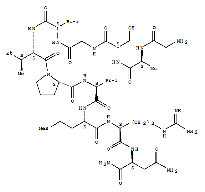 Molecular Structure of 161537-16-2 (Periviscerokinin(Periplaneta americana) (9CI))