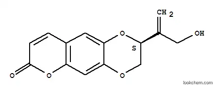 Molecular Structure of 16167-06-9 (2,3-Dihydro-2-[1-(hydroxymethyl)ethenyl]-7H-pyrano[2,3-g]-1,4-benzodioxin-7-one)