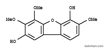 Molecular Structure of 161748-49-8 (2,6-Dibenzofurandiol,3,4,7-trimethoxy-)
