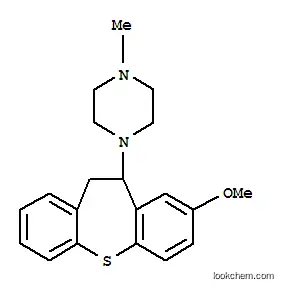 Molecular Structure of 16175-00-1 (Piperazine,1-(10,11-dihydro-8-methoxydibenzo[b,f]thiepin-10-yl)-4-methyl-)