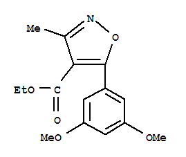 4-ISOXAZOLECARBOXYLIC ACID 5-(3,5-DIMETHOXYPHENYL)-3-METHYL-,ETHYL ESTERCAS