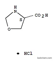 Molecular Structure of 162285-30-5 (4-Oxazolidinecarboxylicacid, hydrochloride, (4S)- (9CI))