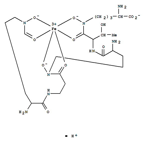 Ferrate(1-),[N5-[N-[N5-[N-[N5-(formyl-kO)-N5-(hydroxy-kO)-D-ornithyl-kO1]-b-alanyl]-N5-(hydroxy-kO)-D-ornithyl]-D-allothreonyl-kO1]-N5-(hydroxy-kO)-L-ornithinato(4-)]-, hydrogen(9CI)