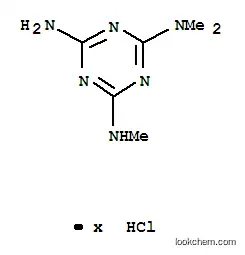 Molecular Structure of 16268-83-0 (N~2~,N~2~,N~4~-trimethyl-1,3,5-triazine-2,4,6-triamine hydrochloride (1:1))