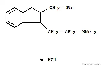 Molecular Structure of 16274-95-6 (2-(2-benzyl-2,3-dihydro-1H-inden-1-yl)-N,N-dimethylethanamine hydrochloride (1:1))