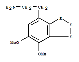 Molecular Structure of 162857-71-8 (4-Benzotrithioleethanamine,6,7-dimethoxy-)