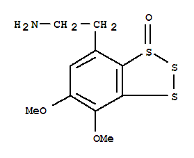 Molecular Structure of 162857-72-9 (4-Benzotrithioleethanamine,6,7-dimethoxy-, 3-oxide)