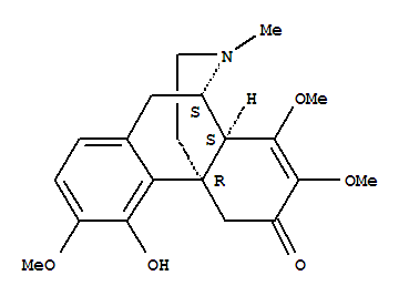 Molecular Structure of 162857-99-0 (Morphinan-6-one,7,8-didehydro-4-hydroxy-3,7,8-trimethoxy-17-methyl-, (9a,13a,14a)-)