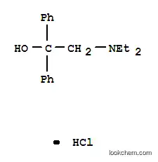 Molecular Structure of 16298-94-5 (2-(diethylamino)-1,1-diphenylethanol hydrochloride (1:1))