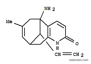 Molecular Structure of 163089-71-2 ((5R,9R,11R)-5-Amino-11-ethenyl-5,6,9,10-tetrahydro-7-methyl-5,9-methanocycloocta[b]pyridin-2(1H)-one)