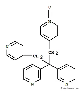 Molecular Structure of 163089-74-5 (5H-Cyclopenta[2,1-b:3,4-b']dipyridine,5-[(1-oxido-4-pyridinyl)methyl]-5-(4-pyridinylmethyl)- (9CI))