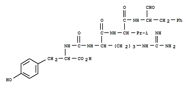 (1(S),2(S))-N2-(((1-CARBOXY-2-(4-HYDROXYPHENYL)ETHYL)AMINO)CARBONYL)-L-ARGINYL-N-(1-FORMYL-2-PHENYLETHYL)-L-VALINAMIDECAS
