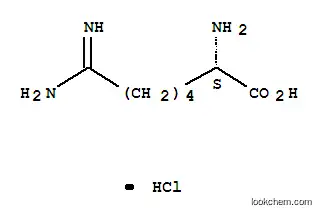 Molecular Structure of 16377-01-8 ((2S,7Z)-2,7-diamino-7-iminoheptanoic acid hydrochloride (1:1))