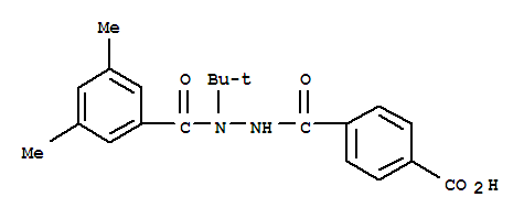 Molecular Structure of 163860-34-2 (1,4-Benzenedicarboxylicacid, 1-[2-(3,5-dimethylbenzoyl)-2-(1,1-dimethylethyl)hydrazide])