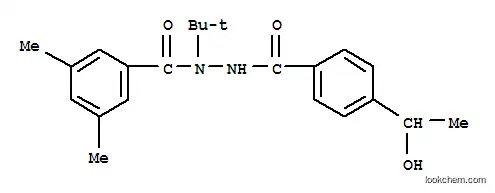 Molecular Structure of 163860-36-4 (Benzoic acid,3,5-dimethyl-, 1-(1,1-dimethylethyl)-2-[4-(1-hydroxyethyl)benzoyl]hydrazide)