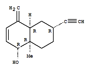 Molecular Structure of 164124-40-7 (1-Naphthalenol,6-ethynyl-1,4,4a,5,6,7,8,8a-octahydro-8a-methyl-4-methylene-, (1R,4aR,6R,8aR)-)