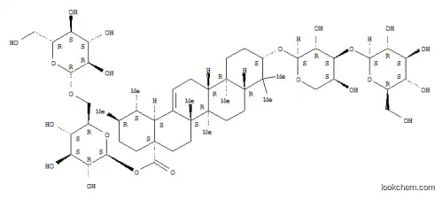 Molecular Structure of 164178-28-3 (Urs-12-en-28-oic acid,3-[(3-O-b-D-glucopyranosyl-a-L-arabinopyranosyl)oxy]-, 6-O-b-D-glucopyranosyl-b-D-glucopyranosyl ester, (3b)-)