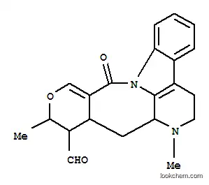 Molecular Structure of 164178-51-2 (8H-10-Oxa-1,7b-diazabenzo[5,6]cyclohepta[1,2,3-jk]fluorene-12-carboxaldehyde,1,2,3,11,12,12a,13,13a-octahydro-1,11-dimethyl-8-oxo-, (11S,12S,12aS,13aR)-(9CI))