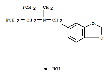 1,3-Benzodioxole-5-methanamine,N,N-bis(2-fluoroethyl)-, hydrochloride (1:1) cas  1643-84-1