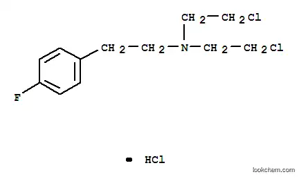 Molecular Structure of 1643-87-4 (2-chloro-N-(2-chloroethyl)-N-[2-(4-fluorophenyl)ethyl]ethanamine)