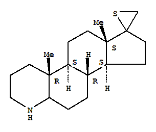 Molecular Structure of 164510-48-9 (Spiro[7H-indeno[5,4-f]quinoline-7,2'-thiirane],hexadecahydro-4a,6a-dimethyl-, (4aR,4bS,6aS,9aS,9bR)-)