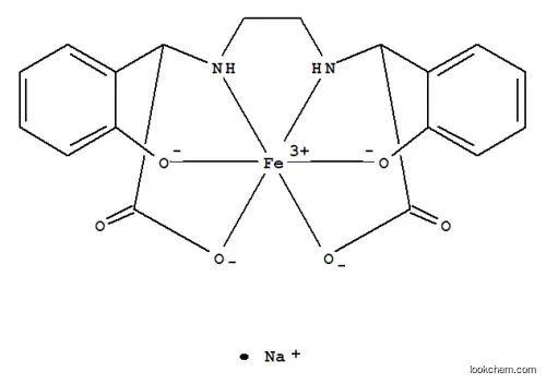 Molecular Structure of 16455-61-1 (Ferrate(1-), [[a,a'-[1,2-ethanediyldi(imino-kN)]bis[2-(hydroxy-kO)benzeneacetato-kO]](4-)]-, sodium (1:1))