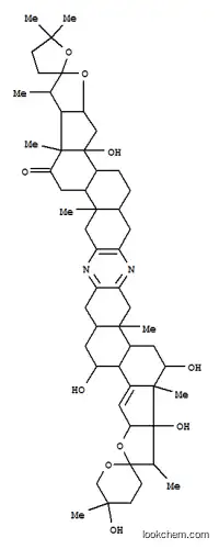Molecular Structure of 164991-71-3 (Dispiro[furan-2(3H),2'(13'H)-bisfuro[3'',2'':3',4']cyclopenta[1',2':5,6]naphtho[1,2-b:1',2'-i]phenazine-13',2''-[2H]pyran]-22'(4'bH)-one,1',3'',3'a,4,4',4'',4'a,5,5',5'',6',6'',6'a,7',9',9'a,9'b,10',11',11'a,11'b,12',14'a,15'b,16',17',17'a,18',20',20'a,20'b,21',22'a,22'b-tetratriacontahydro-4'a,5'',11',11'b,16'-pentahydroxy-1',5,5,5'',9'a,11'a,12',20'a,22'a-nonamethyl-,(1'S,2S,2''R,3'aS,4'aS,4'bR,5''S,6'aS,9'aS,9'bS,11'R,11'aR,11'bS,12'S,14'aS,15'bR,16'S,17'aR,20'aS,20'bS,22'aR,22'bR)-(9CI))