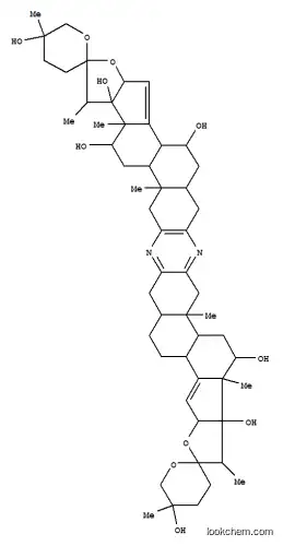 Molecular Structure of 164991-72-4 (Dispiro[2H-pyran-2,2'(13'H)-bisfuro[3'',2'':3',4']cyclopenta[1',2':5,6]naphtho[1,2-b:1',2'-i]phenazine-13',2''-[2H]pyran]-5,5',5'',11',11'b,22',22'b-heptol,1',3,3'',3'a,4,4'',4'b,5,5',5'',6,6',6'',6'a,7',9',9'a,9'b,10',11',11'a,12',14'a,15'b,16',17',17'a,18',20',20'a,20'b,21',22',22'a-tetratriacontahydro-1',5,5'',9'a,11'a,12',20'a,22'a-octamethyl-,(1'S,2R,2''R,3'aS,4'bR,5S,5'S,5''S,6'aR,9'aS,9'bS,11'R,11'aR,11'bS,12'S,14'aS,15'bR,17'aS,20'aS,20'bS,22'R,22'aR,22'bR)-(9CI))