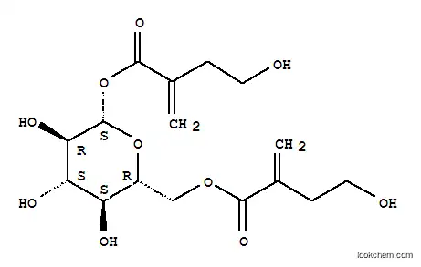 Molecular Structure of 164991-88-2 (b-D-Glucopyranose,1,6-bis(4-hydroxy-2-methylenebutanoate))