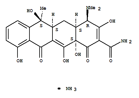 2-Naphthacenecarboxamide,4-(dimethylamino)-1,4,4a,5,5a,6,11,12a-octahydro-3,6,10,12,12a-pentahydroxy-6-methyl-1,11-dioxo-,monoammonium salt, [4R-(4a,4ab,5ab,6a,12ab)]- (9CI)