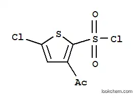 Molecular Structure of 165117-07-7 (3-Acetyl-5-chlorothiophene-2-sulfonyl chloride)