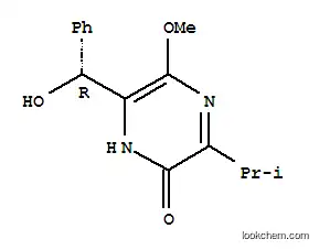 Molecular Structure of 165133-88-0 (2(1H)-Pyrazinone,6-[(R)-hydroxyphenylmethyl]-5-methoxy-3-(1-methylethyl)-)