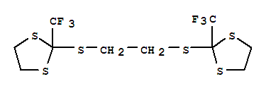 1,3-Dithiolane,2,2'-[1,2-ethanediylbis(thio)]bis[2-(trifluoromethyl)- (9CI) cas  16526-38-8