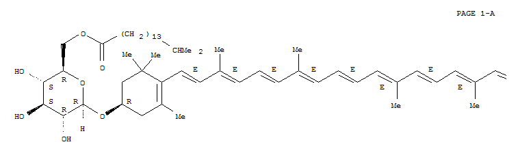 Molecular Structure of 165525-70-2 (b,b-Caroten-3-ol, 3'-[[6-O-(15-methyl-1-oxohexadecyl)-b-D-glucopyranosyl]oxy]-,(3R,3'R)- (9CI))