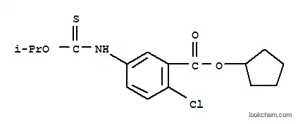 Benzoic acid, 2-chloro-5-(((1-methylethoxy)thioxomethyl)amino)-, cyclopentyl ester