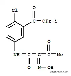 propan-2-yl 2-chloro-5-{[(2E)-2-(hydroxyimino)-3-oxobutanoyl]amino}benzoate