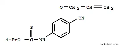 Molecular Structure of 165549-99-5 (O-(1-methylethyl) [4-cyano-3-(prop-2-en-1-yloxy)phenyl]thiocarbamate)