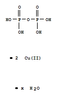 Diphosphoric acid,copper(2+) salt (1:2), hydrate (9CI)